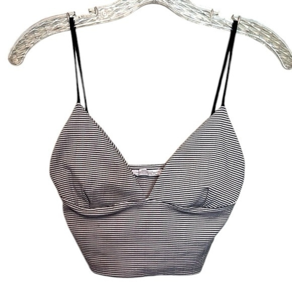 Zara Hafaluc Striped Black and White Women's Bralette size small